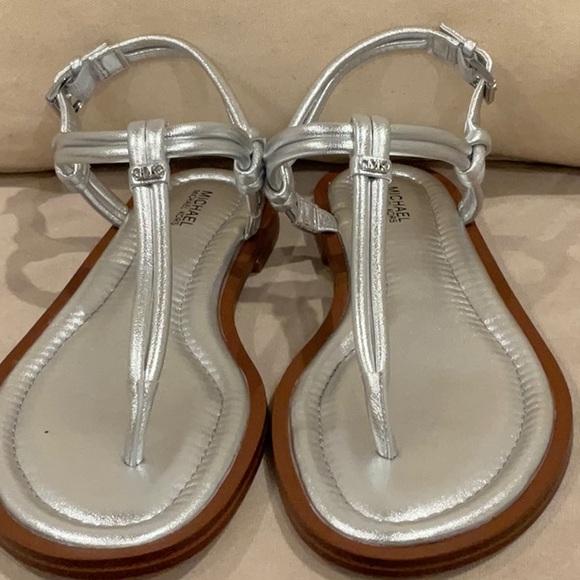 Michael Kors Silver Strappy Sandals - Picture 5 of 5